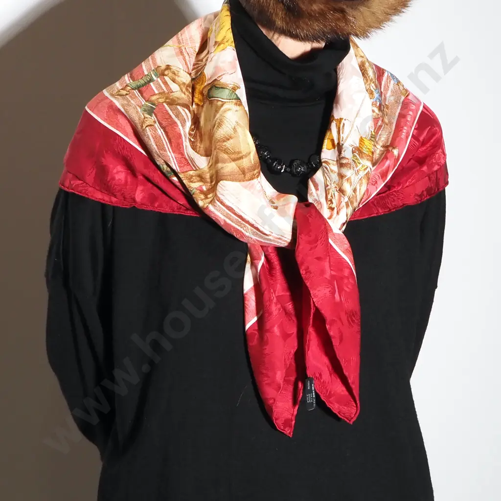 Daniel La Foret Polo Silk Scarf Image 1++