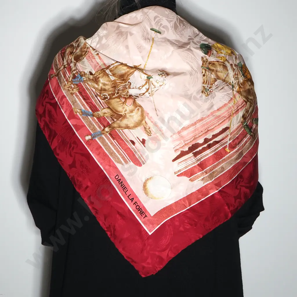 Daniel La Foret Polo Silk Scarf Image 1++