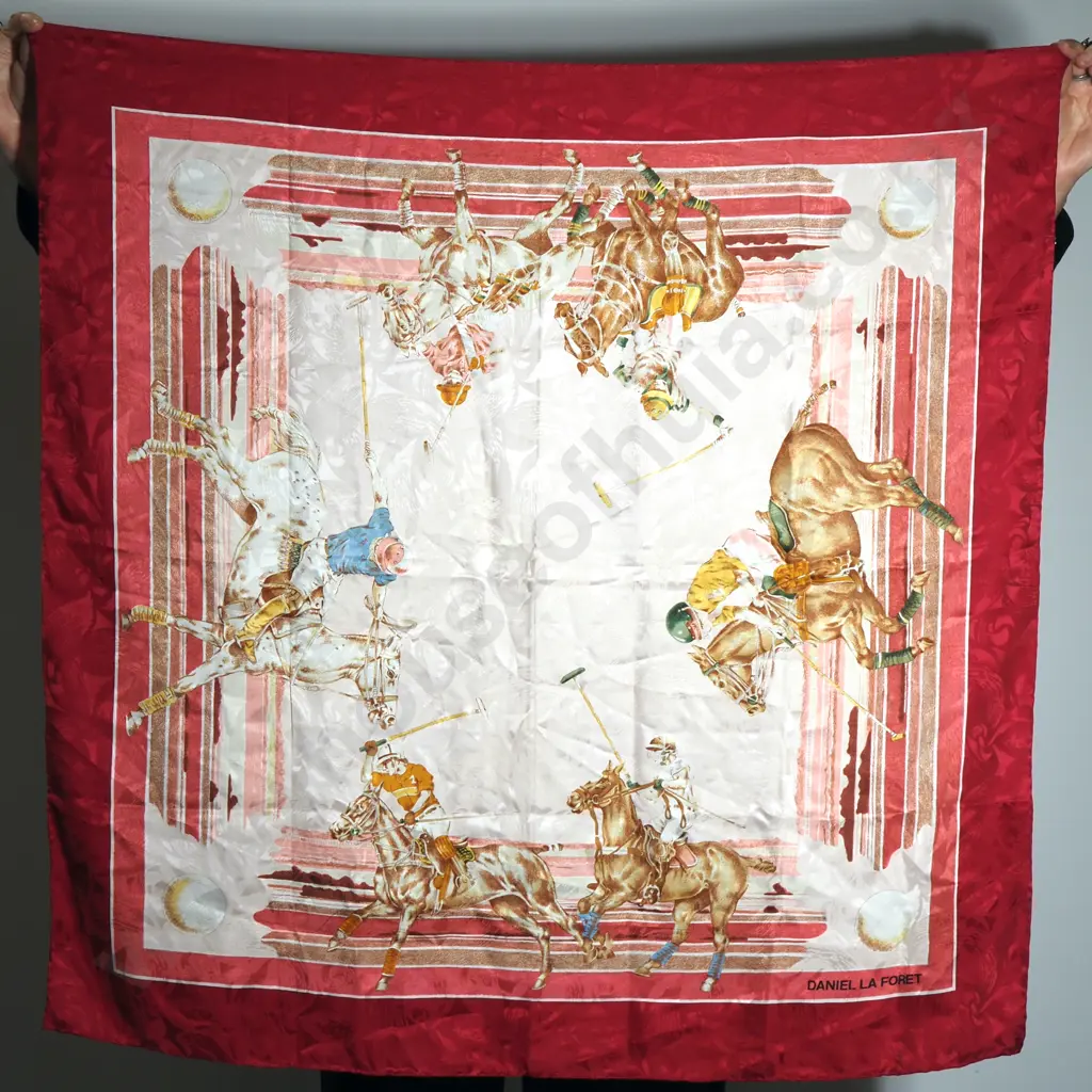 Daniel La Foret Polo Silk Scarf Image 1++