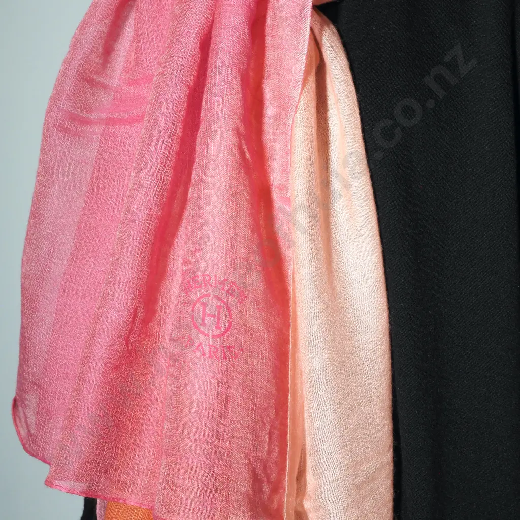 Hermès Tri-Colour Cashmere Scarf, Boxed Image 1++