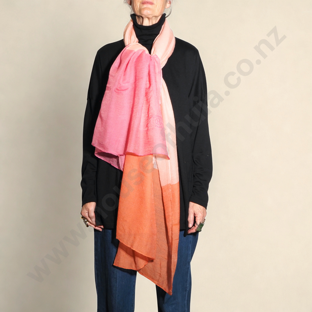 Hermès Tri-Colour Cashmere Scarf, Boxed Image 1++