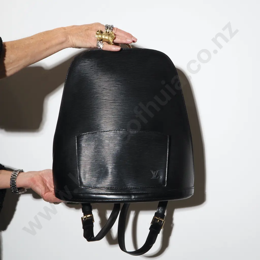 Louis Vuitton 1990's Epi Gobelins Backpack Black Image 1++
