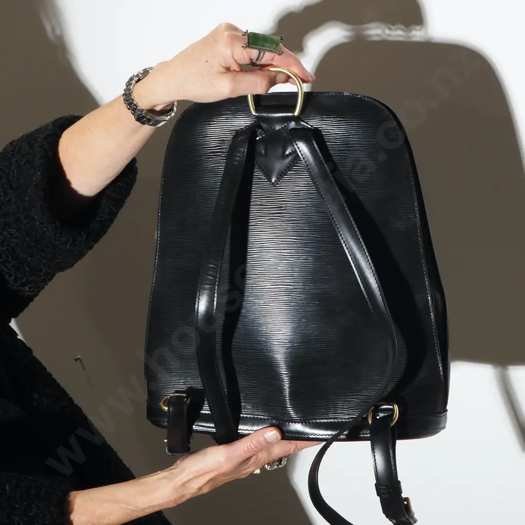 Louis Vuitton 1990's Epi Gobelins Backpack Black Image 1++