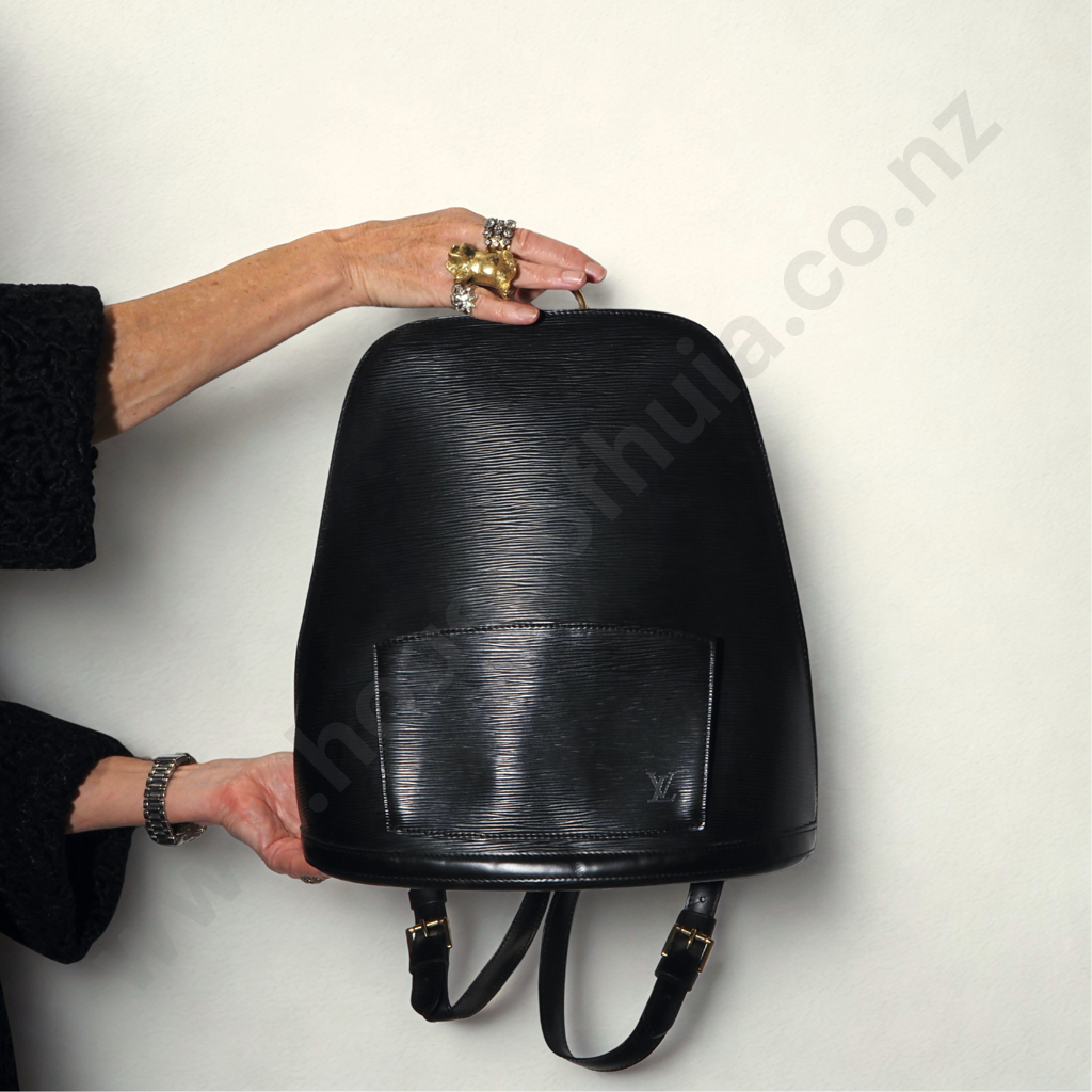 Louis Vuitton 1990's Epi Gobelins Backpack Black Image 1++