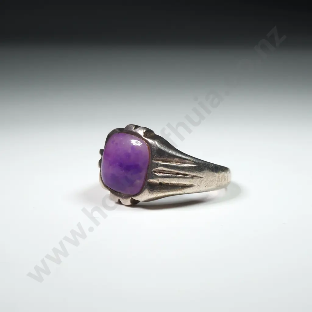 Sterling Silver Purple Stone Ring Image 1++