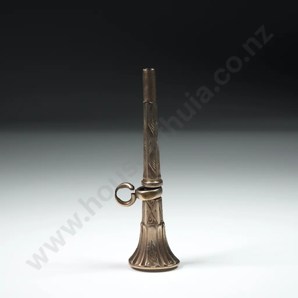 Antique Rolled Gold White End Stone Pocket Watch Winder Image 1++