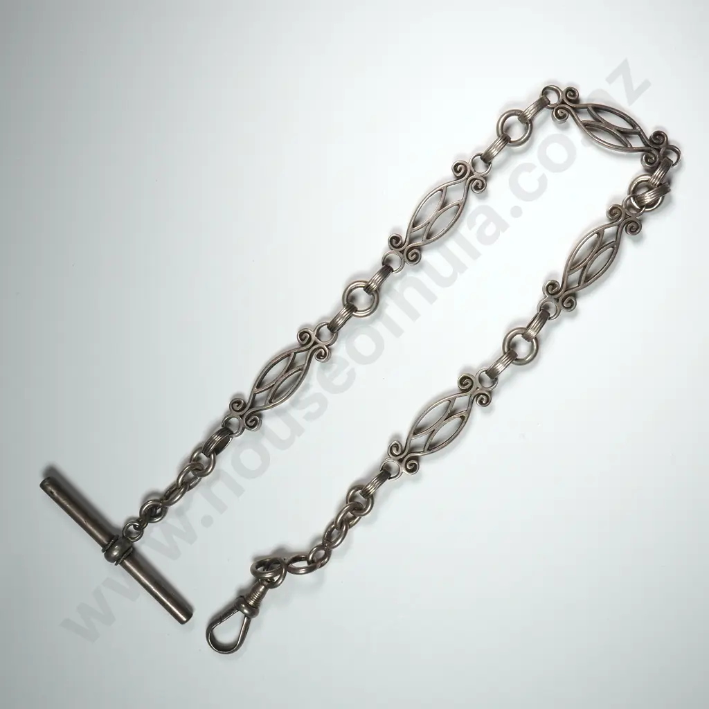 Sterling Silver Fancy T Bar Chain Image 1++