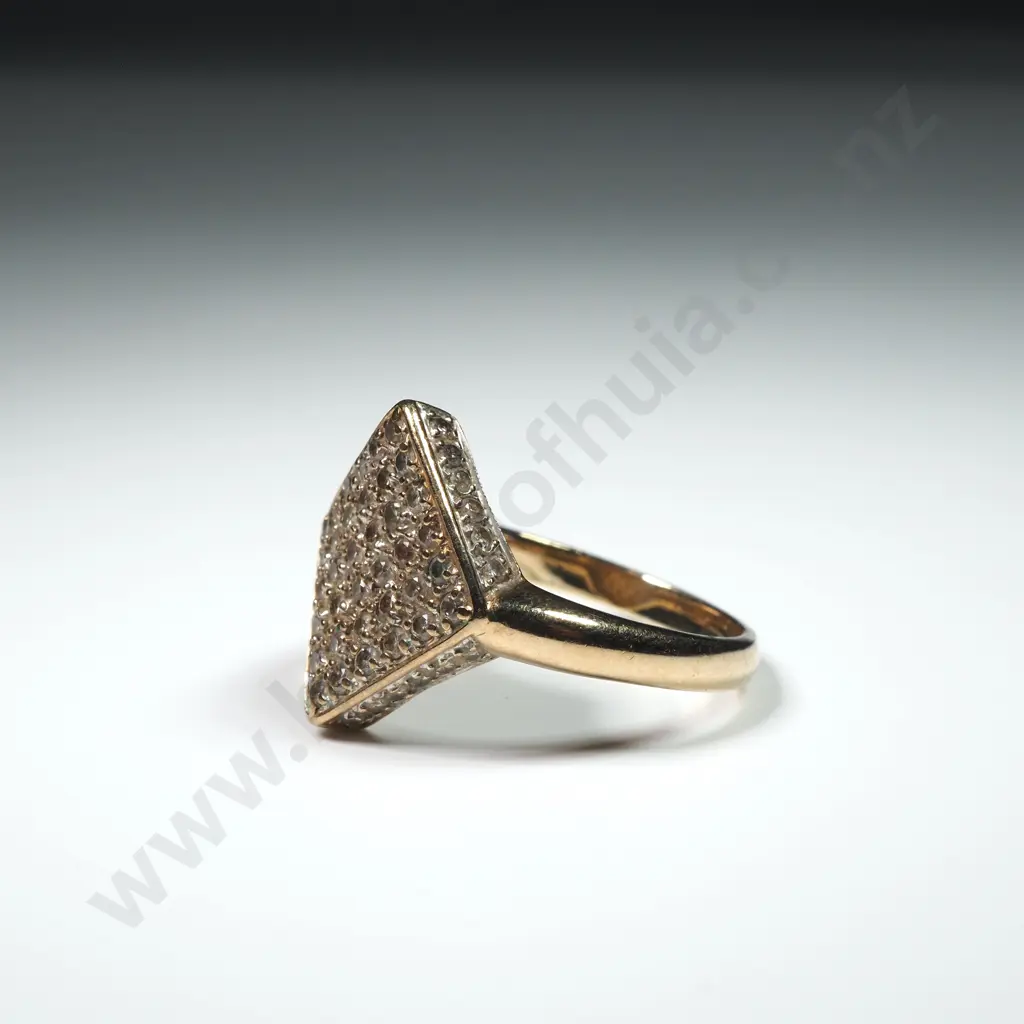 9ct Gold Multi Diamond Set Ring Image 1++