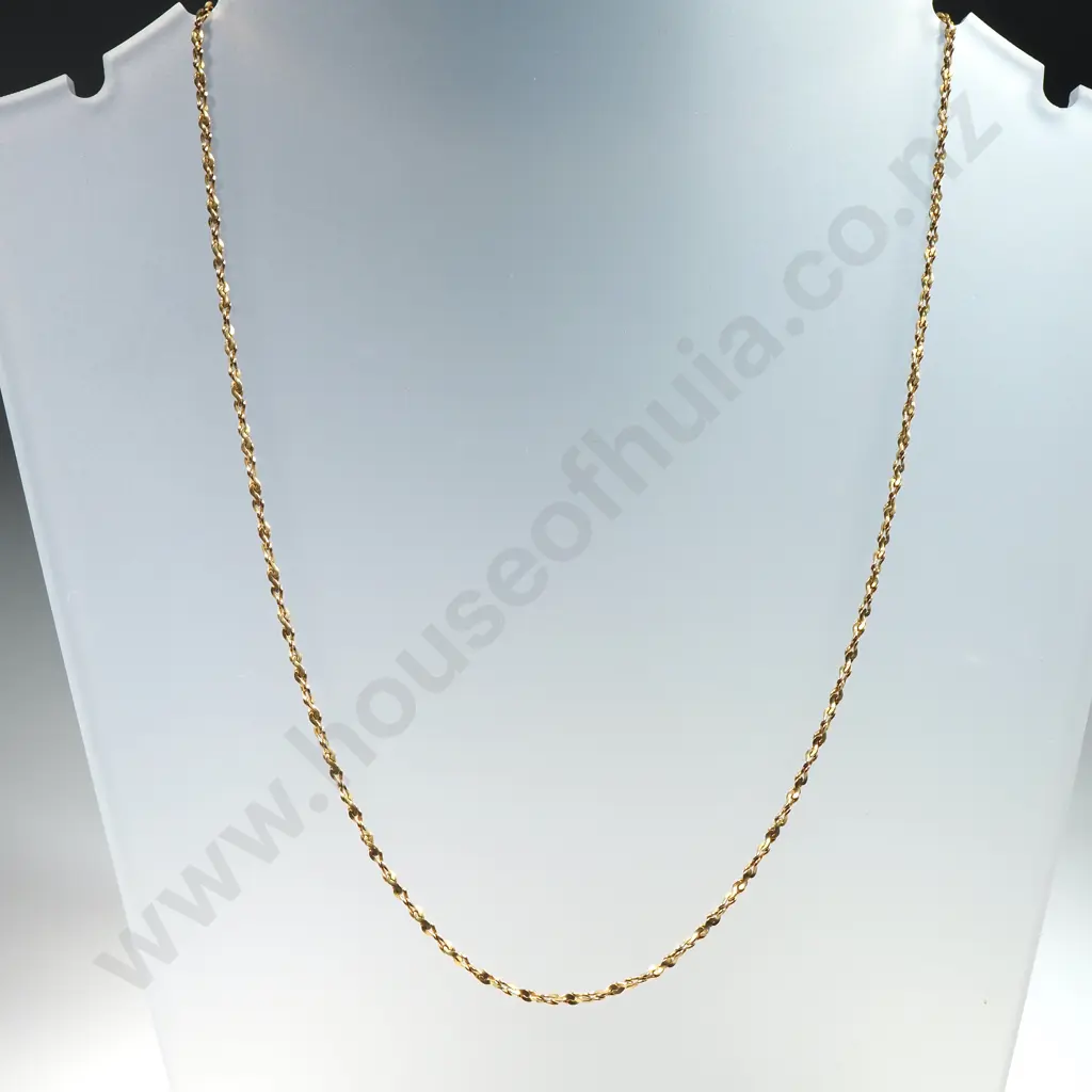 9ct Gold Twist Necklace Image 1++