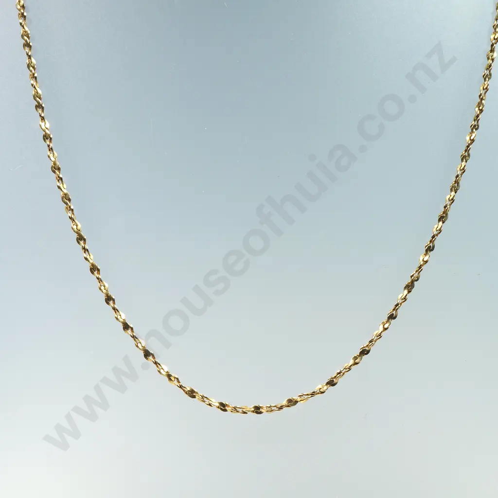 9ct Gold Twist Necklace Image 1++