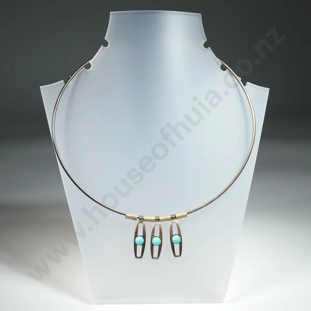 Sterling Silver Modernist Necklace Image 1++