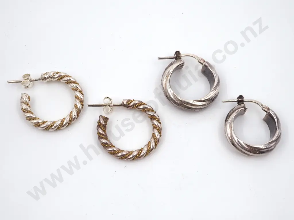 Two Sterling SIlver Earrings  Image 1++