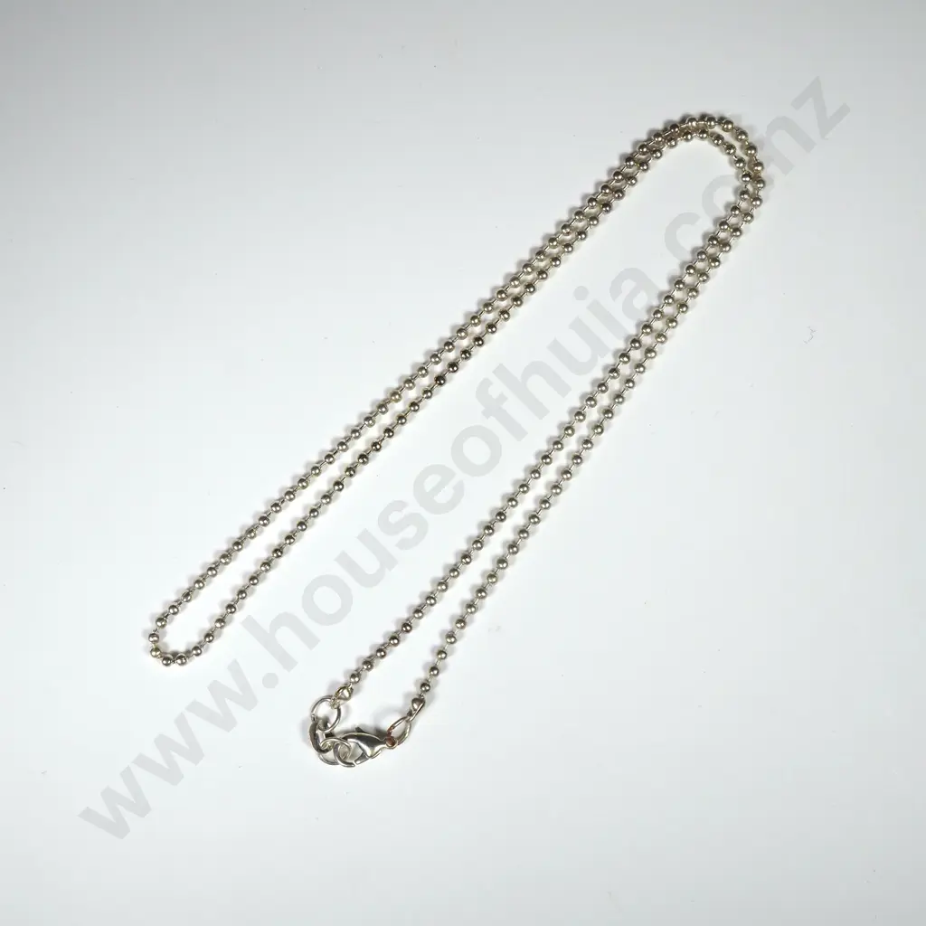 Sterling Silver Ball   Link Chain Image 1++