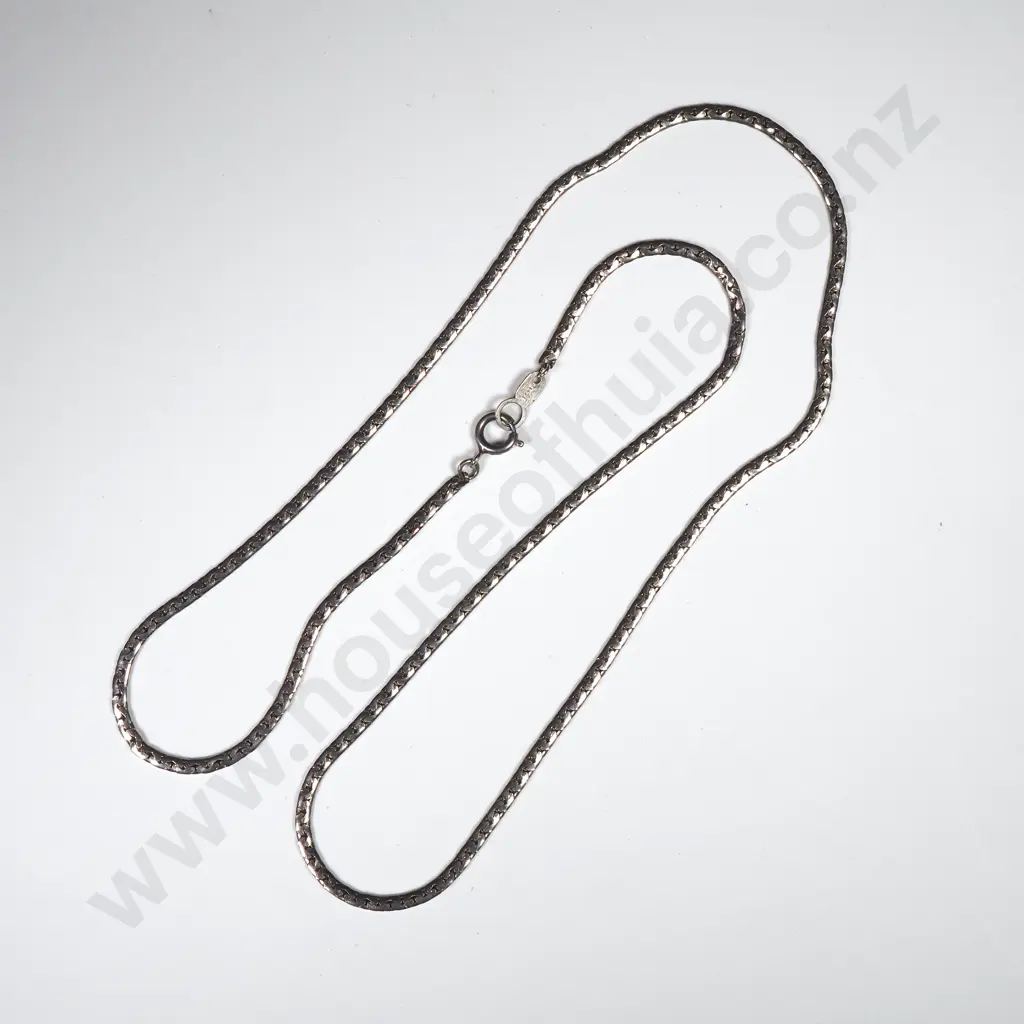 Sterling Silver Flattened S Link Chain  Image 1++