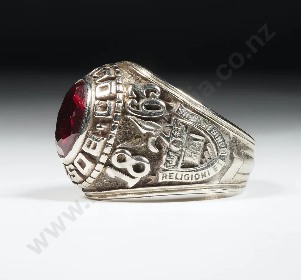 1969 Sterling Silver Boston College Class Ring Image 1++