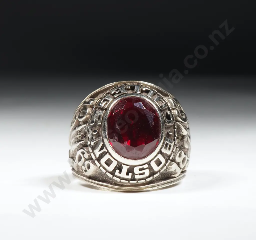 1969 Sterling Silver Boston College Class Ring Image 1++