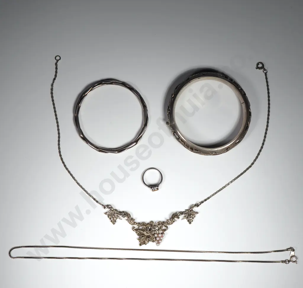 Assorted Vintage White Metal Items - Some A/F Image 1++