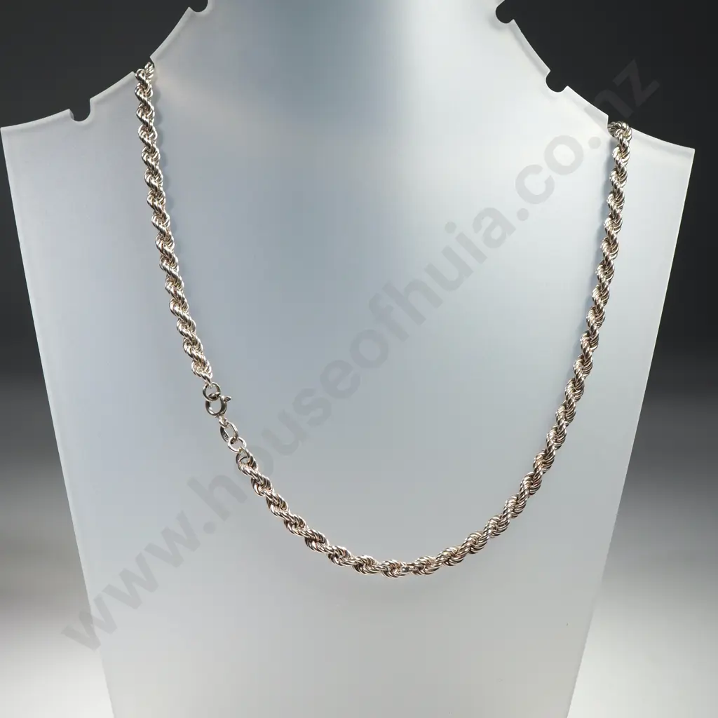 Sterling Silver Rope Twist Chain Image 1++