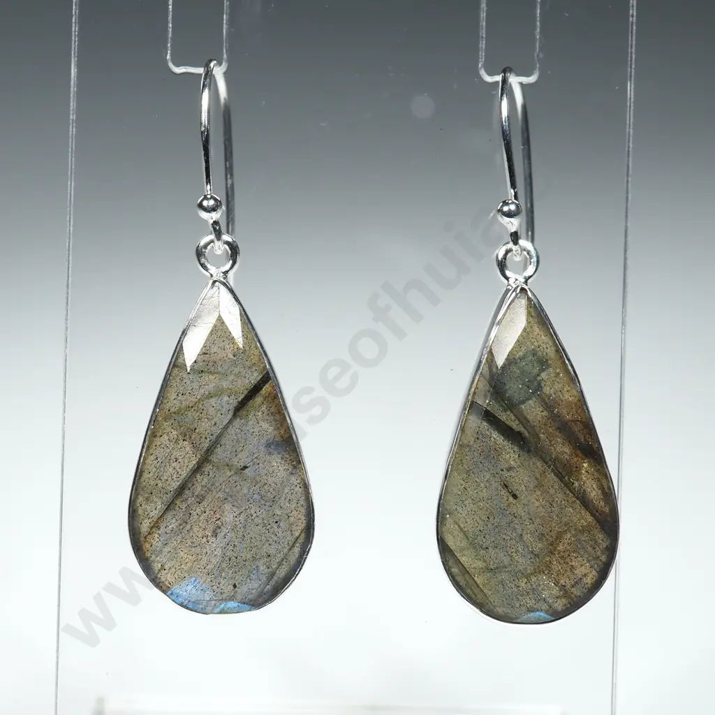 Sterling Silver Labrodorite Earrings Image 1++