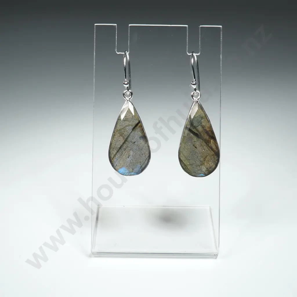 Sterling Silver Labrodorite Earrings Image 1++