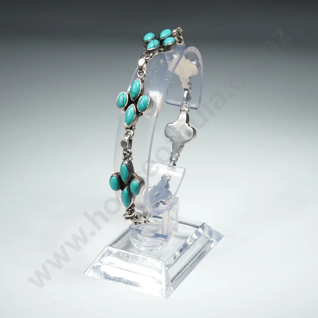 Sterling Silver Turquoise Bracelet Image 1++