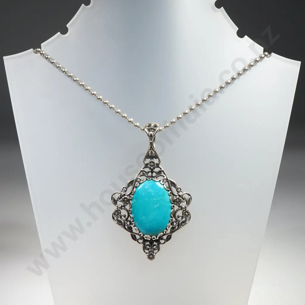 Sterling Silver Pendant & Necklace in Carolyn Pollack Box - As New Image 1++