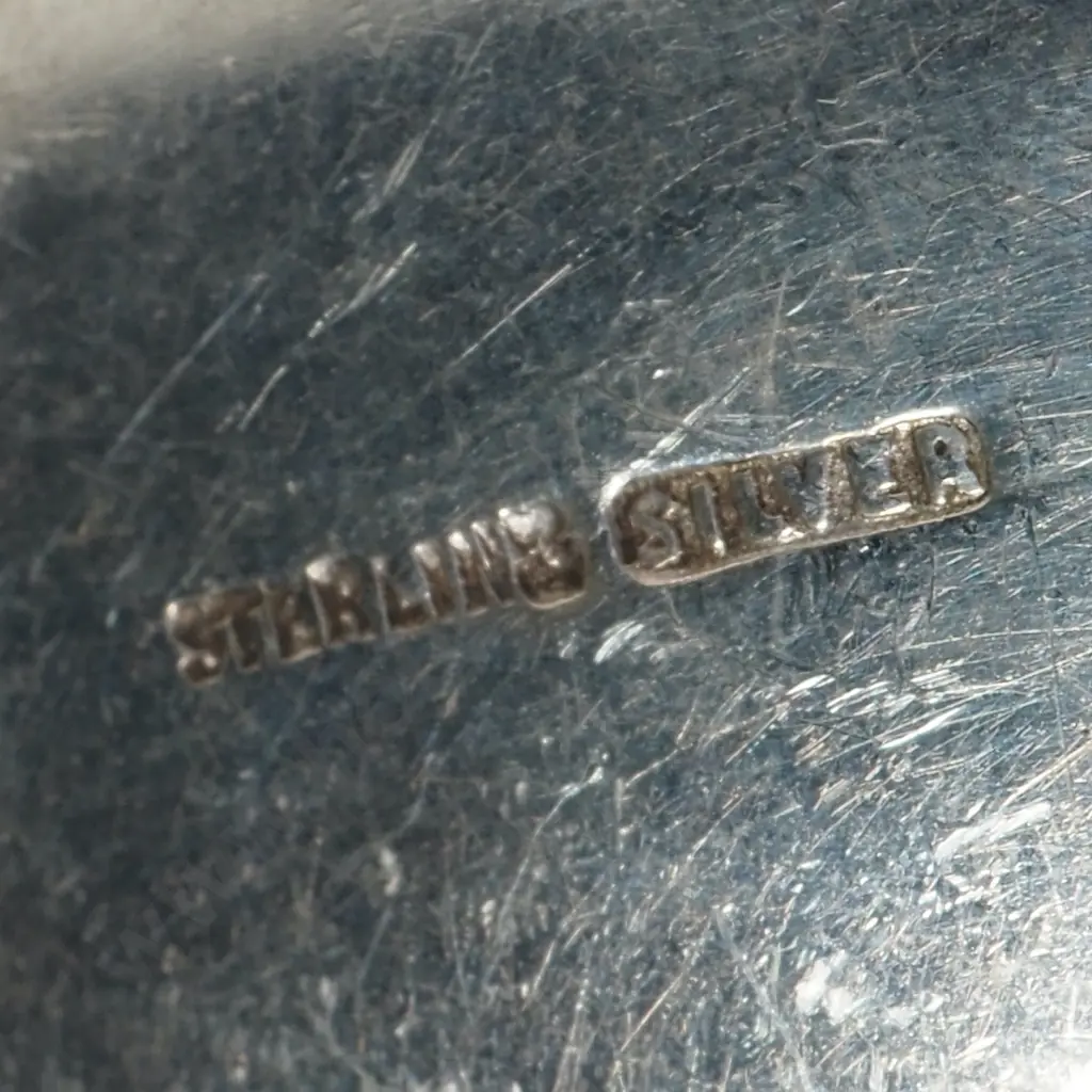 Sterling Silver Greenstone Handled Jam Spoon Image 1++