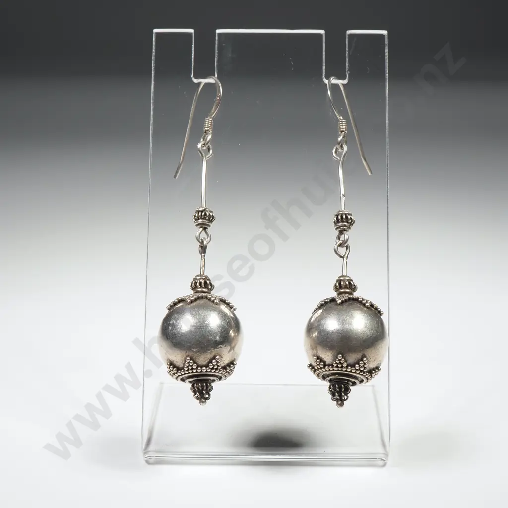 Sterling Silver Drop Earrings Image 1++