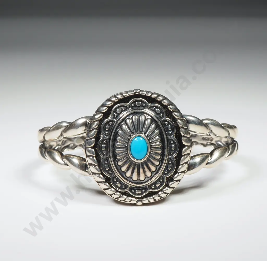 Sterling Silver Turquoise Bracelet Image 1++