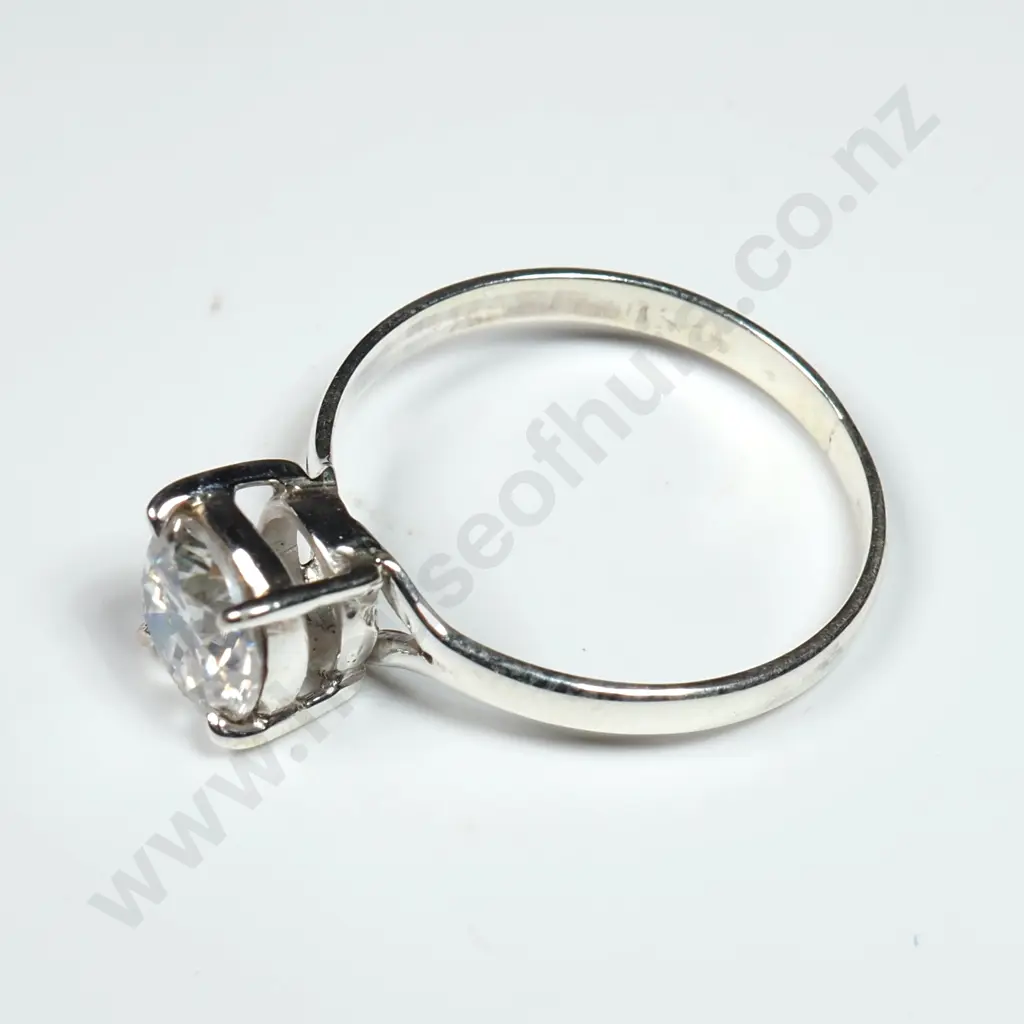 Sterling Silver & Moissonite Ring Image 1++