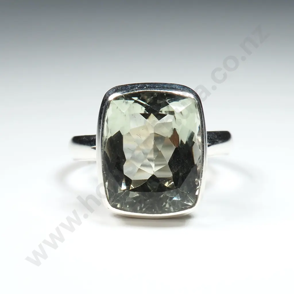 Sterling Silver & Prasiolite Ring Image 1++