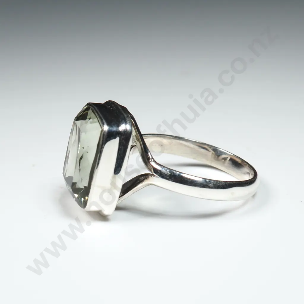 Sterling Silver & Prasiolite Ring Image 1++