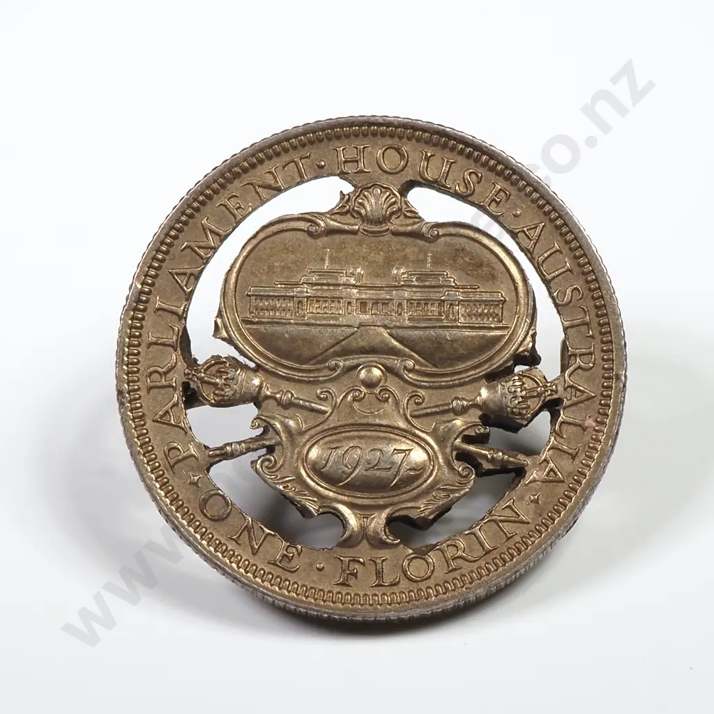 Cut Out Canberra Florin Brooch A/F  Image 1++