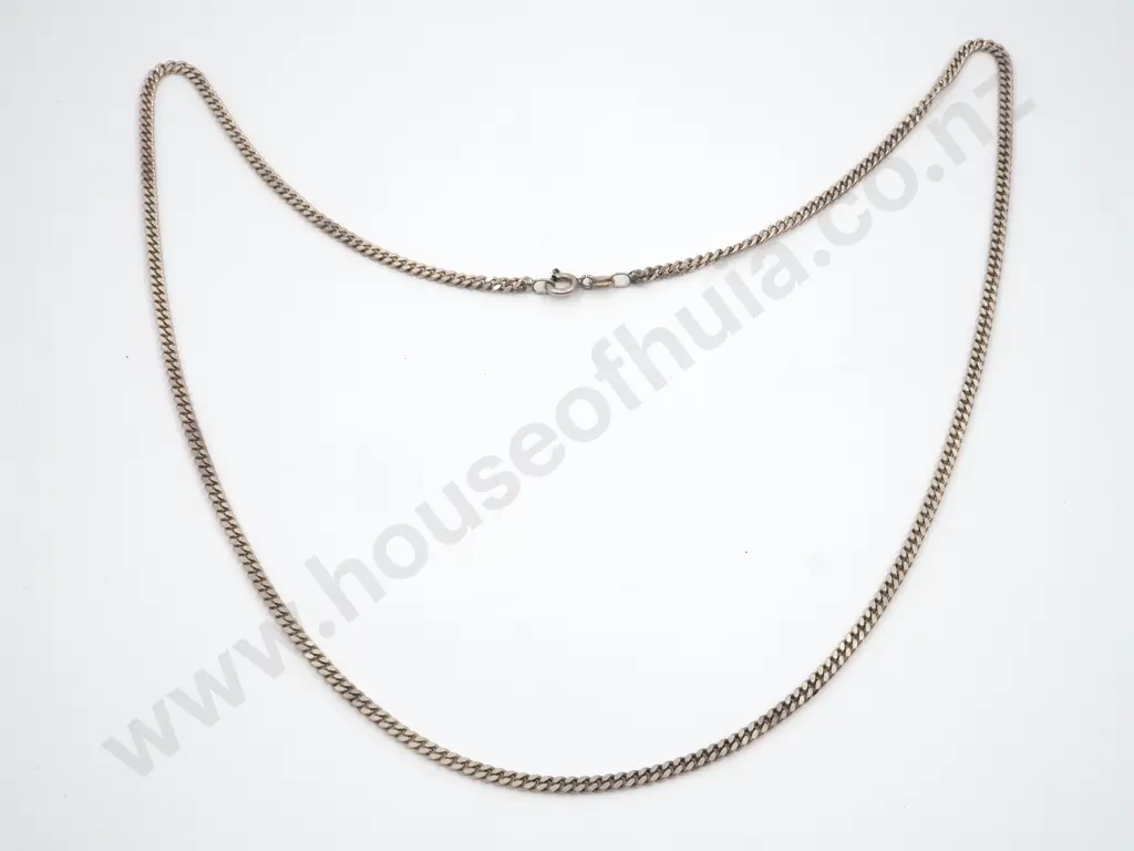 Sterling Silver Flat Link  Chain Image 1++