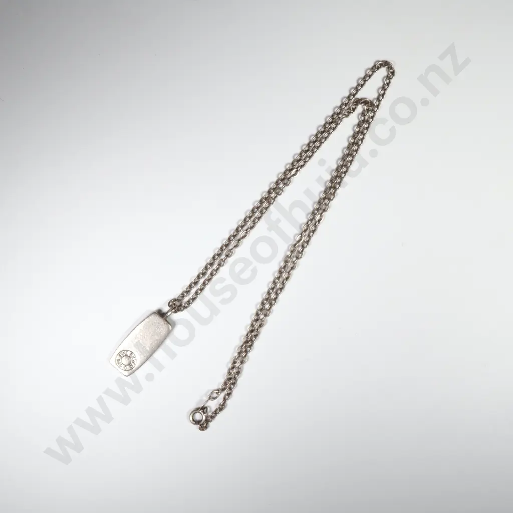 Sterling Silver Ingot Necklace  Image 1++