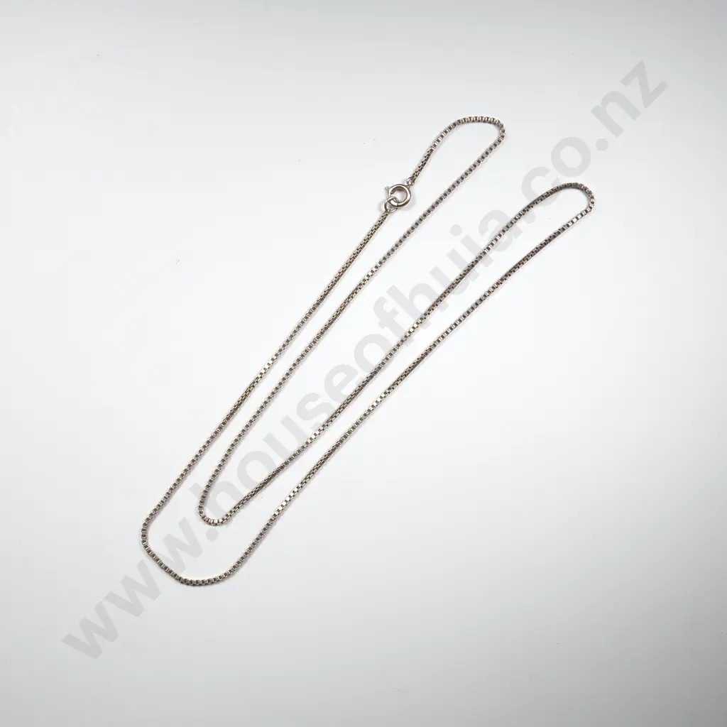 Sterling Silver Box  Link Chain Image 1++