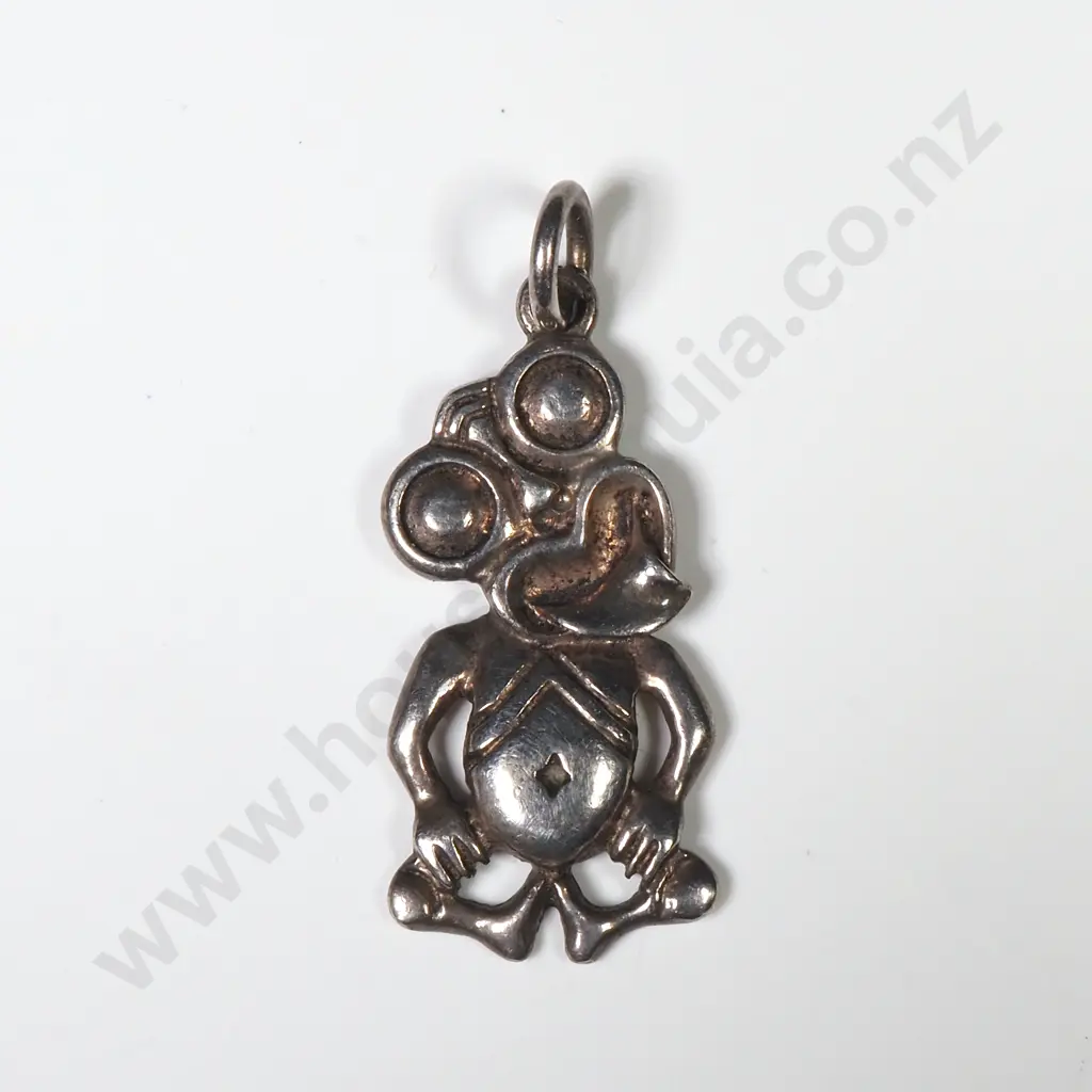 Sterling Silver Tiki Pendant Image 1++