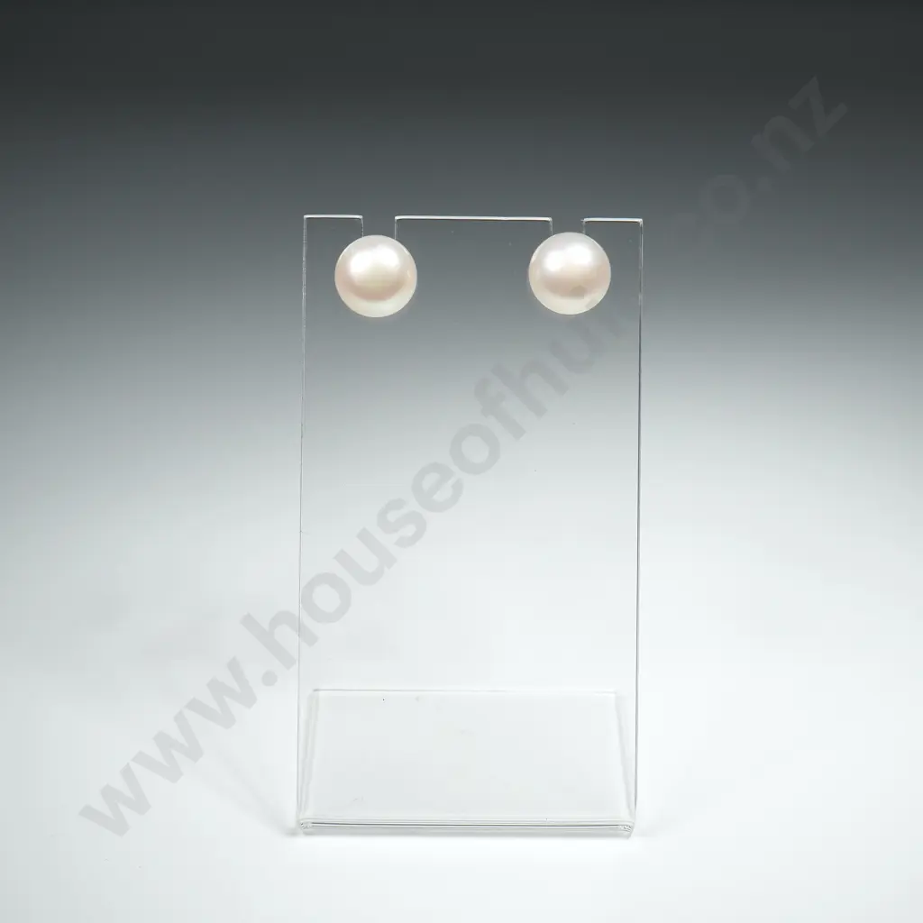 Sterling Silver Pearl Earrings Image 1++