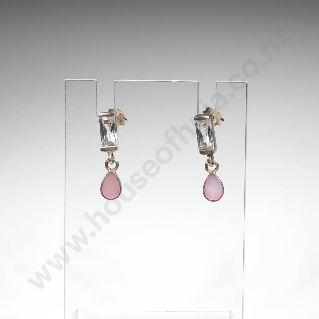 Sterling Silver Drop Earrings Image 1++
