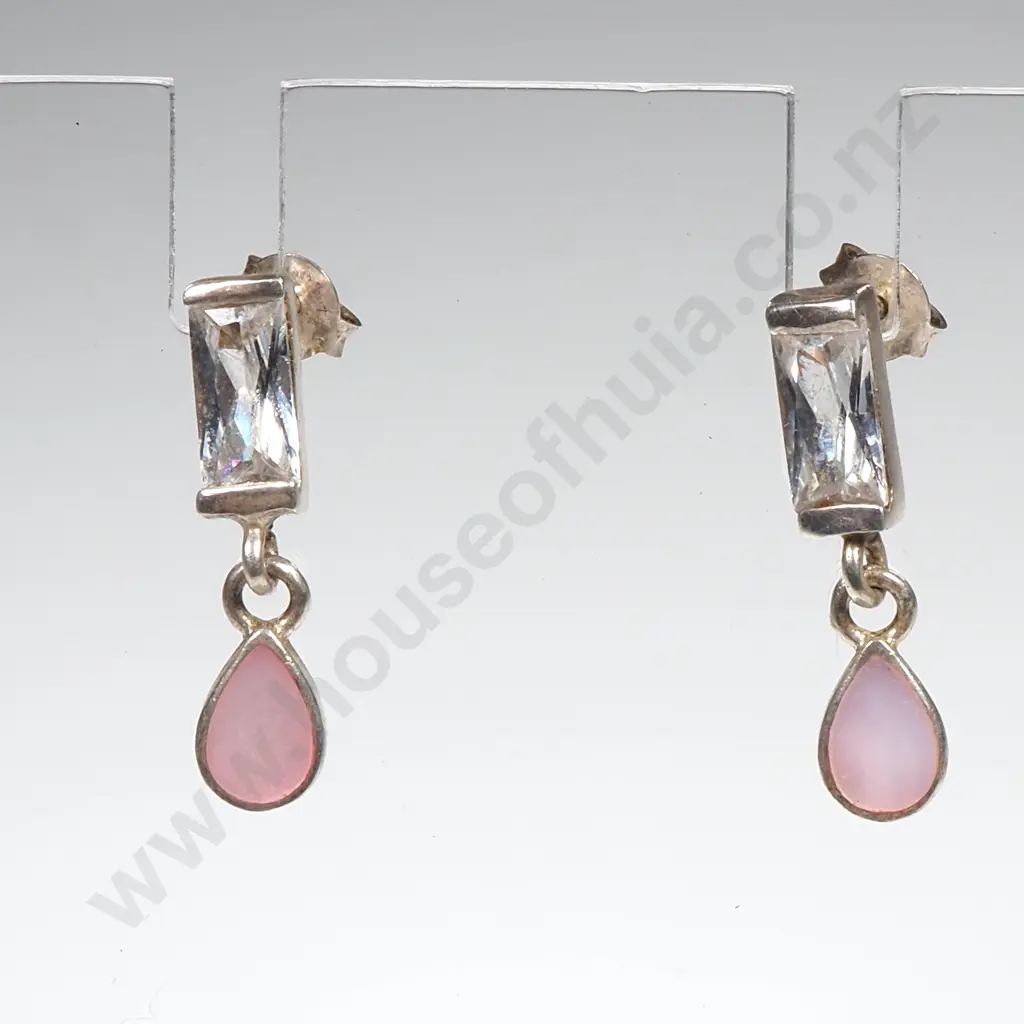 Sterling Silver Drop Earrings Image 1++