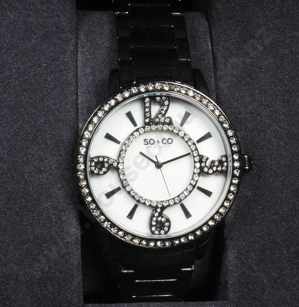 Cased So & Co Wristwatch - As New Image 1++