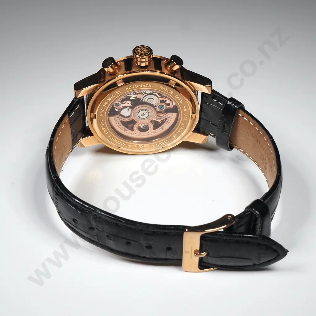 Cased Mathis Montabon Wristwatch w Box & Papers Image 1++