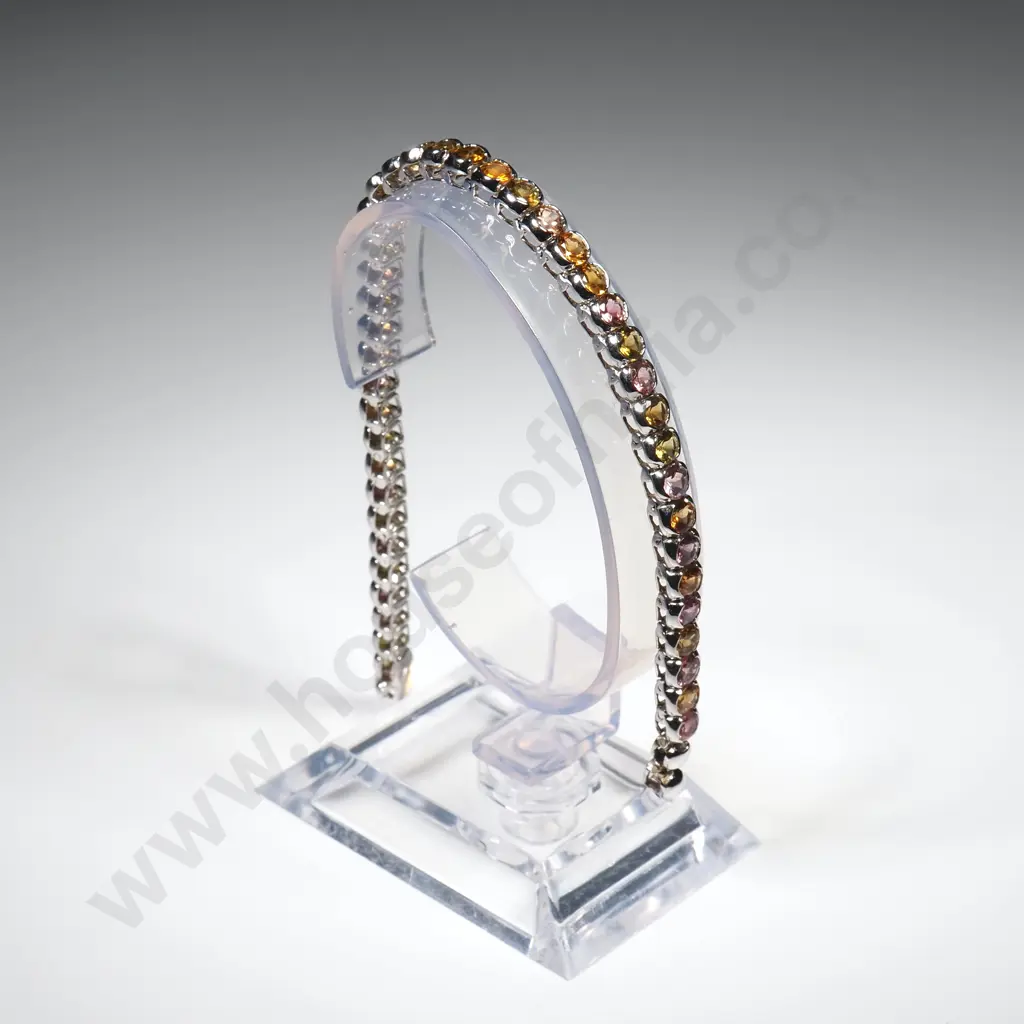 Metal Colourful Stone Bracelet A/F Image 1++