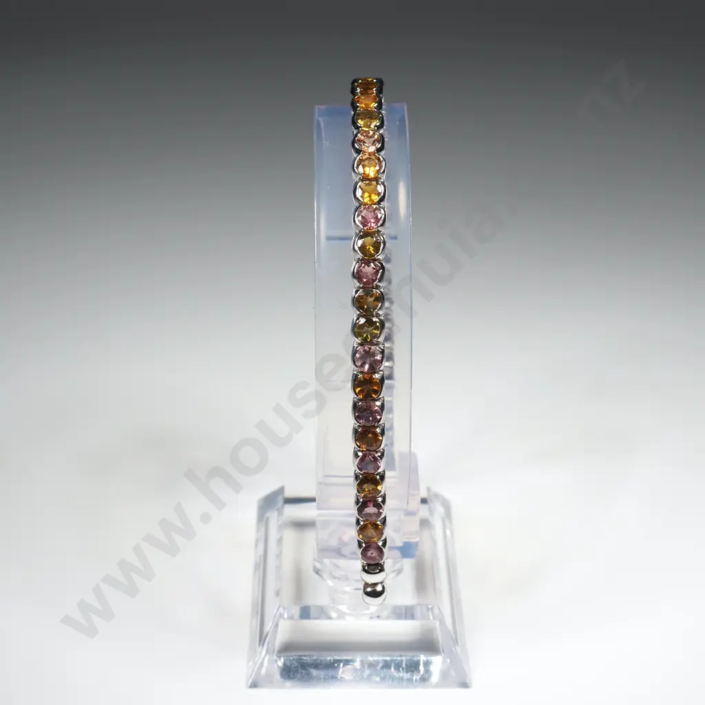 Metal Colourful Stone Bracelet A/F Image 1++