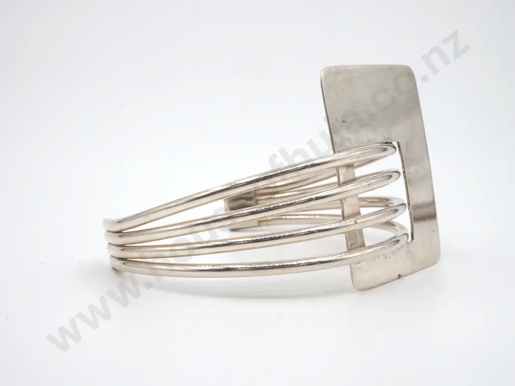 Sterling Silver Belt Buckle Bangle Image 1++