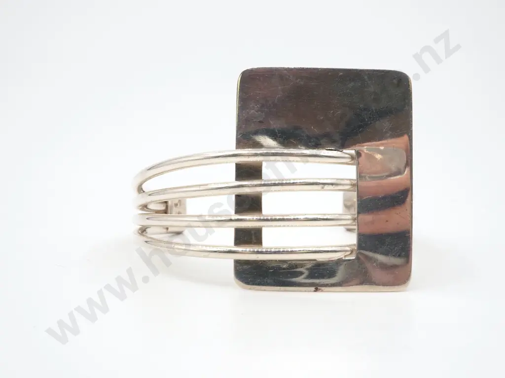 Sterling Silver Belt Buckle Bangle Image 1++
