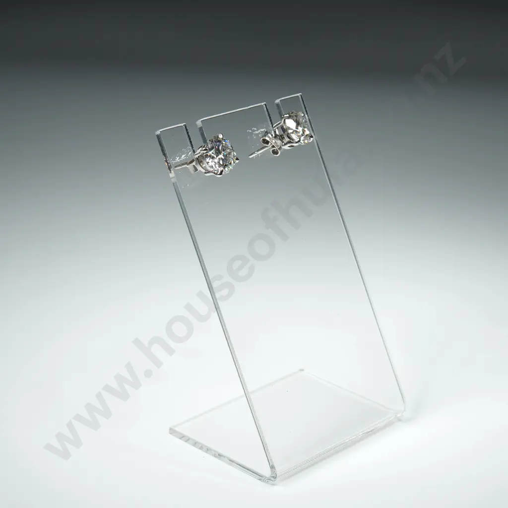 Moissoinite & Sterling Silver Earrings Image 1++