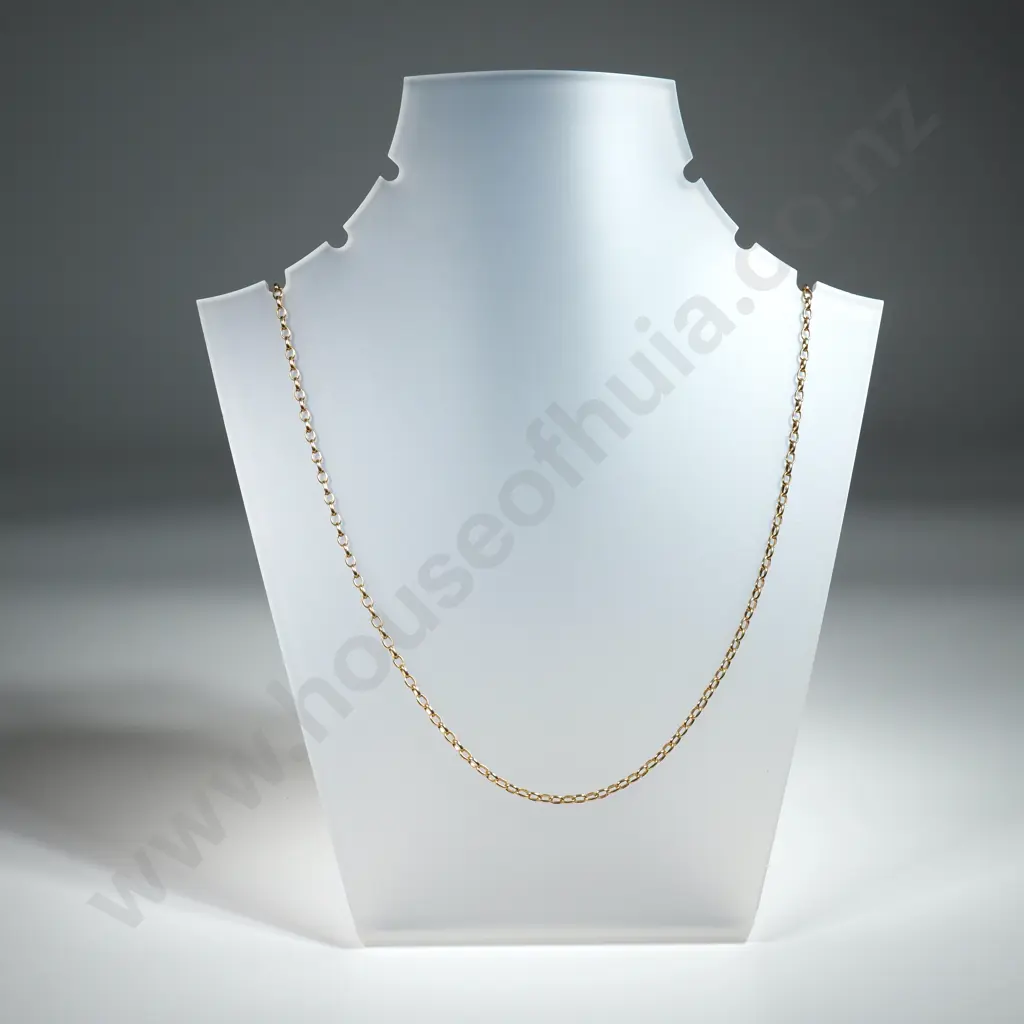 9ct Gold Belcher Necklace Image 1++