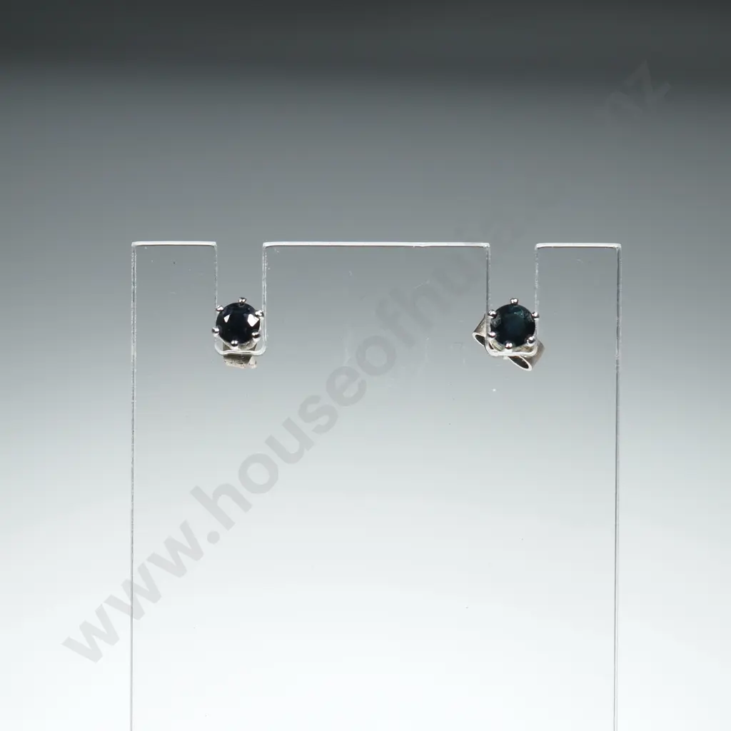Pair of Sapphire Stud Earrings Image 1++