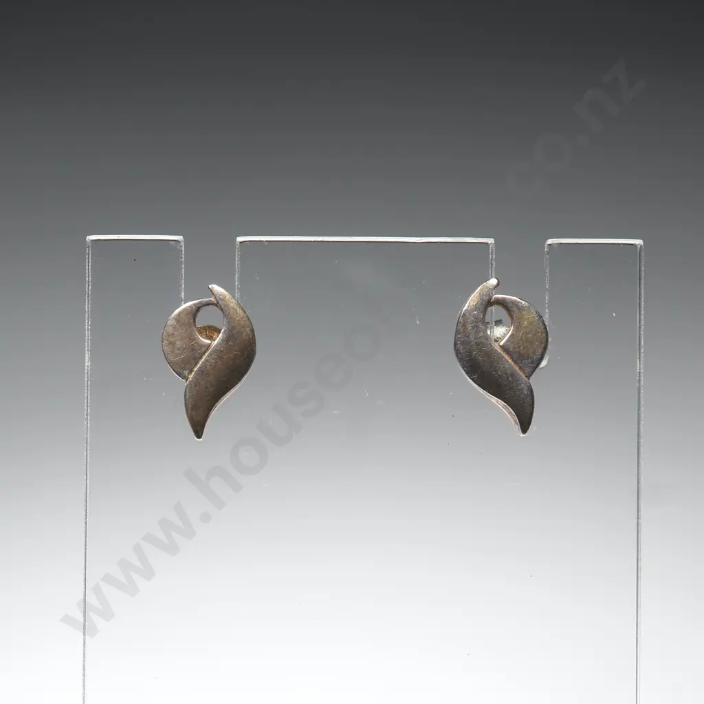 Pair Of Sterling Silver Earrings Image 1++